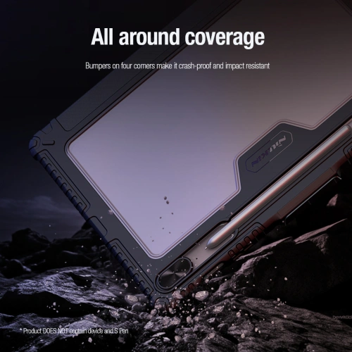 Kup Etui Nillkin Bumper Leather Case Pro Samsung Galaxy Tab S9 FE+ Plus fekete - NLK1549 - {ean13} - Sklep Home Screen