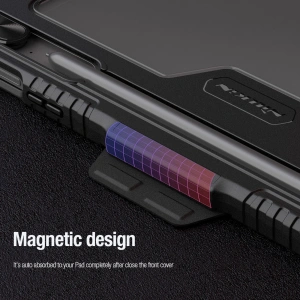 Kup Etui Nillkin Bumper Leather Case Pro Samsung Galaxy Tab S9 FE+ Plus czarne - NLK1549 - {ean13} - Sklep Home Screen