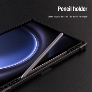 Kup Etui Nillkin Bumper Leather Case Pro Samsung Galaxy Tab S9 FE+ Plus czarne - NLK1549 - {ean13} - Sklep Home Screen