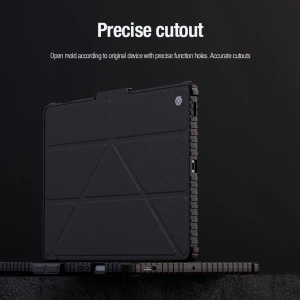 Kup Etui Nillkin Bumper Leather Case Pro Samsung Galaxy Tab S9 FE+ Plus czarne - NLK1549 - {ean13} - Sklep Home Screen