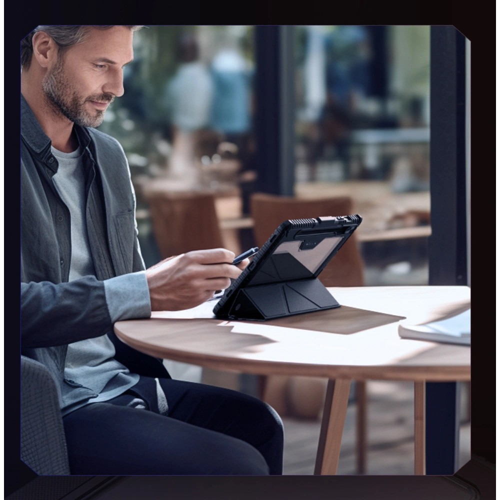 Etui Nillkin Bumper Leather Case Pro Samsung Galaxy Tab S9 czarne