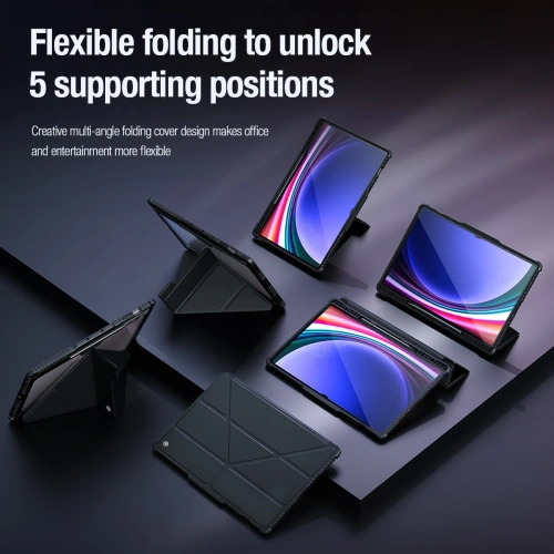 Kup Etui Nillkin Bumper Leather Case Pro Samsung Galaxy Tab S9+ Plus / S10+ Plus fekete - NLK1551 - {ean13} - Sklep Home Screen