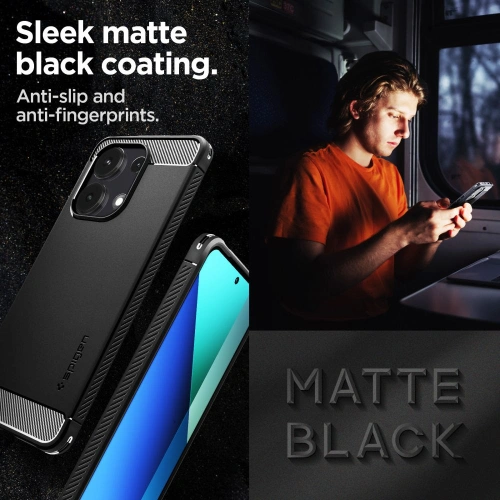 Kup Etui Spigen Rugged Armor Xiaomi Redmi Note 13 4G Matte Black - SPN3384 - {ean13} - Sklep Home Screen