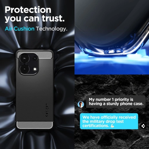 Kup Etui Spigen Rugged Armor Xiaomi Redmi Note 13 4G Matte Black - SPN3384 - {ean13} - Sklep Home Screen