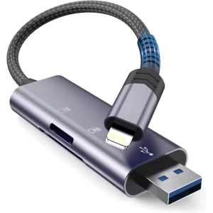 Kup Kártyaolvasó Tech-Protect UltraBoost Lightning / USB-A, MicroSD, MicroSDXC, MMC Micro, RS Micro, SDHC, SDXC, SD Szürke - THP2755 - {ean13} - Sklep Home Screen