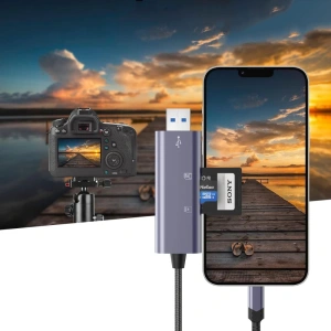 Buy Tech-Protect UltraBoost card reader Lightning / USB-A, MicroSD, MicroSDXC, MMC Micro, RS Micro, SDHC, SDXC, SD Grey - THP2755 - {ean13} - Home Screen Store Europe