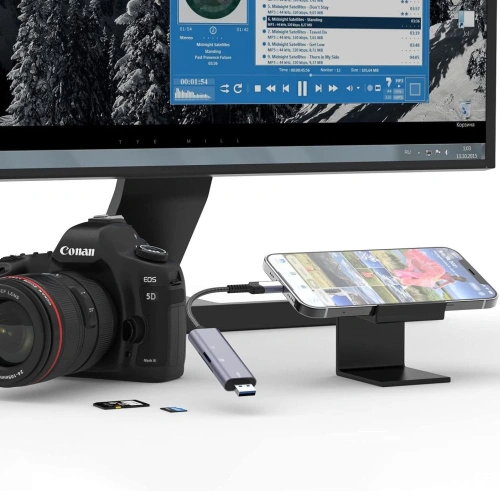 Kup Cititor de carduri Tech-Protect UltraBoost Lightning / USB-A, MicroSD, MicroSDXC, MMC Micro, RS Micro, SDHC, SDXC, SD Gri - THP2755 - {ean13} - Sklep Home Screen