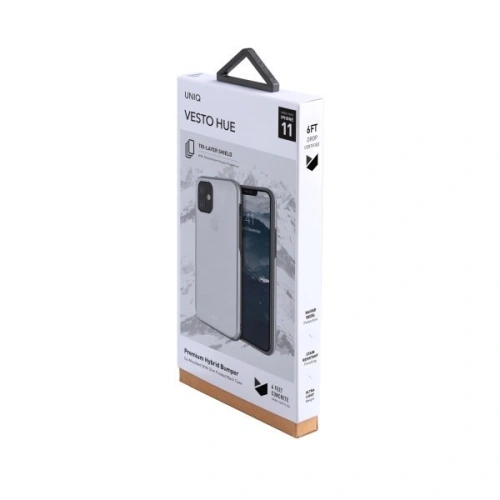 Kup Etui UNIQ Vesto Hue Apple iPhone 11 srebrny/silver - UNIQ123SILVER - {ean13} - Sklep Home Screen