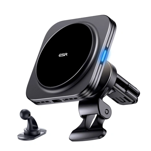 Kup Autohalter für das Armaturenbrett / Lüftungsgitter ESR Halolock QI2 mit 15W induktiver Ladefunktion Schwarz - ESR764 - {ean13} - Sklep Home Screen
