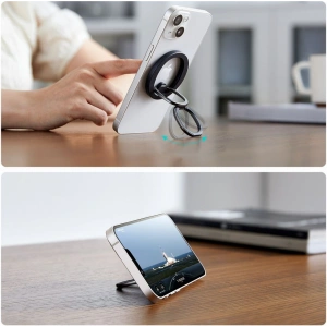 Următorul suport pentru deget ESR Halolock MagSafe Phone Ring Stand Black