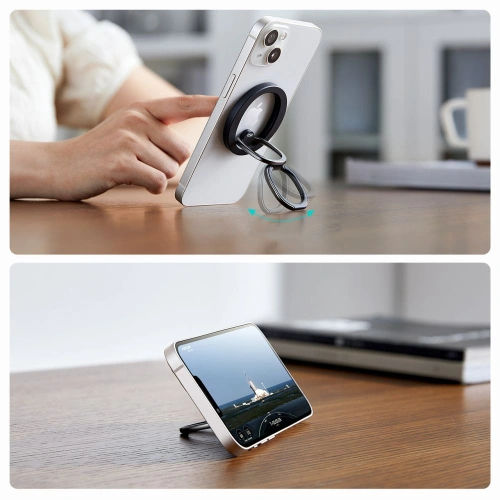 Kup Următorul suport pentru deget ESR Halolock MagSafe Phone Ring Stand Black - ESR765 - {ean13} - Sklep Home Screen