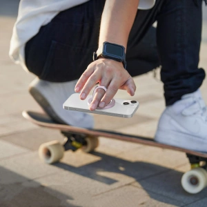 Uchwyt pe deget ESR Halolock MagSafe Phone Ring Stand Roz Pastel