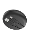 Kup UNIQ kabel MFI Halo Lightning 2.4A nylonový navíjecí 1,2m černý/midnight black - UNIQ128BLK - {ean13} - Sklep Home Screen