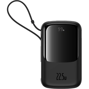 Kup Powerbank Baseus QPow Pro+ 10000mAh 22.5W + vestavěný kabel USB-C černý - BSU4873 - {ean13} - Sklep Home Screen