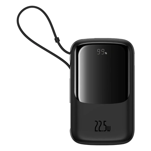 Kup Powerbank Baseus QPow Pro+ 10000mAh 22.5W + beépített USB-C kábel fekete - BSU4873 - {ean13} - Sklep Home Screen