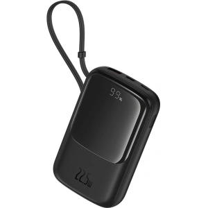 Kup Powerbank Baseus QPow Pro+ 10000mAh 22.5W + vestavěný kabel USB-C černý - BSU4873 - {ean13} - Sklep Home Screen