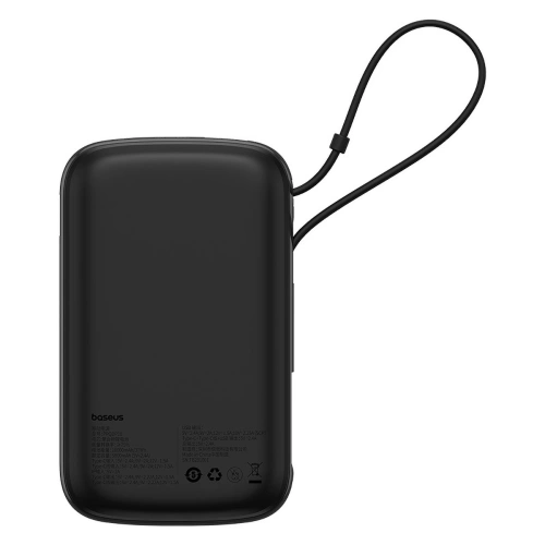 Buy Baseus QPow Pro+ powerbank 10000mAh 22.5W + built-in USB-C cable black - BSU4873 - {ean13} - Home Screen Store Europe