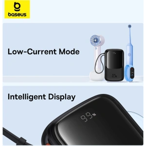 Kup Powerbank Baseus QPow Pro+ 10000mAh 22.5W + vestavěný kabel USB-C černý - BSU4873 - {ean13} - Sklep Home Screen