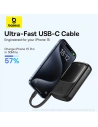 Kup Powerbank Baseus QPow Pro+ 10000mAh 22.5W + beépített USB-C kábel fekete - BSU4873 - {ean13} - Sklep Home Screen