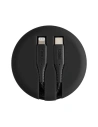 Kup UNIQ MFI Halo USB-C-Lightning 18W nylonos tekercses kábel 1,2m fekete/éjfekete - UNIQ129BLK - {ean13} - Sklep Home Screen