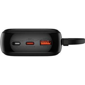 Powerbank Baseus QPow Pro+ 20000mAh 22.5W + wbudowany kabel USB-C czarny
