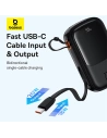 Kup Powerbank Baseus QPow Pro+ 20000mAh 22.5W + cablu USB-C încorporat negru - BSU4874 - {ean13} - Sklep Home Screen
