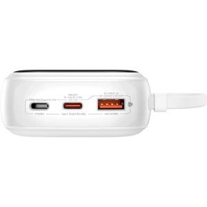 Buy Baseus QPow Pro+ powerbank 20000mAh 22.5W + built-in USB-C cable white - BSU4875 - {ean13} - Home Screen Store Europe