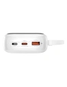 Buy Baseus QPow Pro+ powerbank 20000mAh 22.5W + built-in USB-C cable white - BSU4875 - {ean13} - Home Screen Store Europe