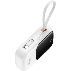 Buy Baseus QPow Pro+ powerbank 20000mAh 22.5W + built-in USB-C cable white - BSU4875 - {ean13} - Home Screen Store Europe