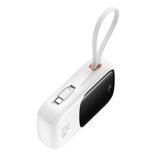 Buy Baseus QPow Pro+ powerbank 20000mAh 22.5W + built-in USB-C cable white - BSU4875 - {ean13} - Home Screen Store Europe