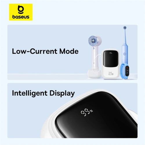 Kup Powerbank Baseus QPow Pro+ 20000mAh 22.5W + integriertes USB-C Kabel weiß - BSU4875 - {ean13} - Sklep Home Screen