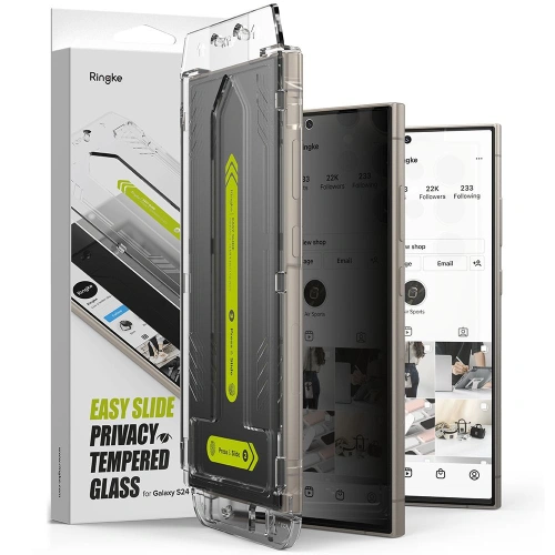 Kup Gehärtetes Glas Ringke Easy Slide Samsung Galaxy S24 Ultra Privacy [2 PACK] - RGK1966 - {ean13} - Sklep Home Screen