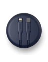 Kup UNIQ kabel MFI Halo USB-C-Lightning 18W nylonowy zwijany 1.2m niebieski/marine blue - UNIQ131BLUE - {ean13} - Sklep Home Screen