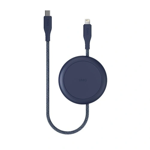 Kup UNIQ kabel MFI Halo USB-C-Lightning 18W nylonowy zwijany 1.2m niebieski/marine blue - UNIQ131BLUE - {ean13} - Sklep Home Screen