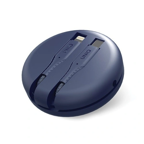 Kup UNIQ kabel MFI Halo USB-C-Lightning 18W nylonowy zwijany 1.2m niebieski/marine blue - UNIQ131BLUE - {ean13} - Sklep Home Screen