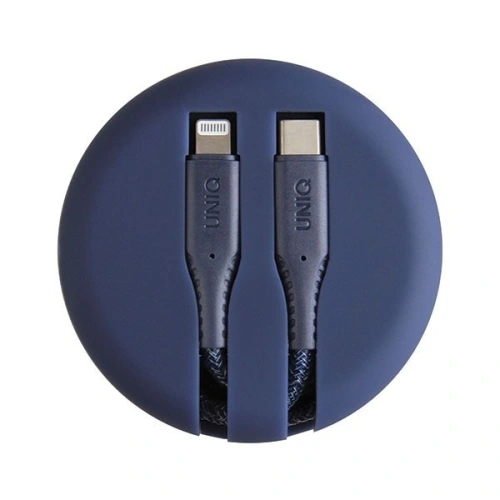 Kup UNIQ kabel MFI Halo USB-C-Lightning 18W nylonowy zwijany 1.2m niebieski/marine blue - UNIQ131BLUE - {ean13} - Sklep Home Screen