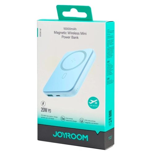 Kup Powerbank Joyroom JR-W020 MagSafe 10000mAh 20W + kabel USB-A / USB-C 25cm jasně modrý - JYR1001 - {ean13} - Sklep Home Screen