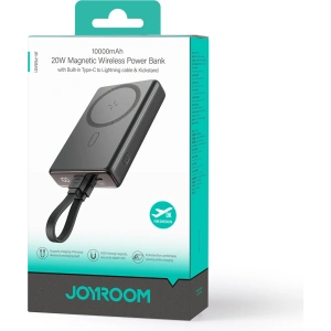 Buy Joyroom JR-PBM01 powerbank MagSafe 10000mAh 20W with stand + Lightning / USB-C cable black - JYR1002 - {ean13} - Home Screen Store Europe
