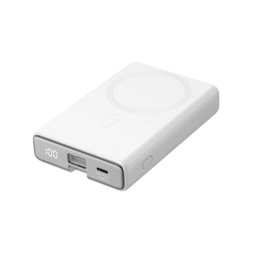 Kup Powerbank Joyroom JR-PBM01 MagSafe 10000mAh 20W z podstawką + kabel Lightning / USB-C biały - JYR1003 - {ean13} - Sklep Home Screen