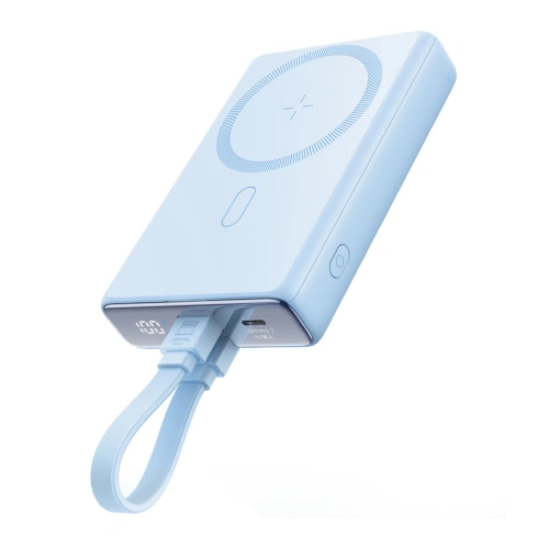 Buy Joyroom JR-PBM01 powerbank MagSafe 10000mAh 20W with stand + Lightning / USB-C cable blue - JYR1004 - {ean13} - Home Screen Store Europe