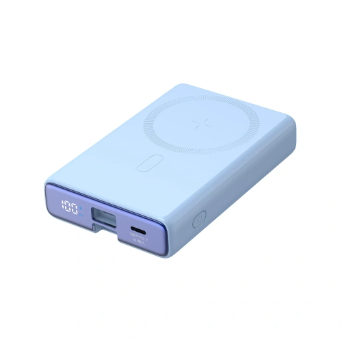 Kup Powerbank Joyroom JR-PBM01 MagSafe 10000mAh 20W s podložkou + kabel Lightning / USB-C modrý - JYR1004 - {ean13} - Sklep Home Screen