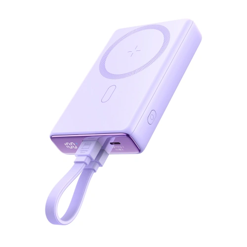 Kup Powerbank Joyroom JR-PBM01 MagSafe 10000mAh 20W s podstavcem + kabel Lightning / USB-C fialový - JYR1005 - {ean13} - Sklep Home Screen