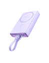 Powerbank Joyroom JR-PBM01 MagSafe 10000mAh 20W z podstawką + kabel Lightning / USB-C fioletowy