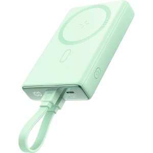 Buy Joyroom JR-PBM01 powerbank MagSafe 10000mAh 20W with stand + Lightning / USB-C cable green - JYR1006 - {ean13} - Home Screen Store Europe