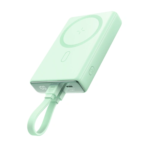 Kup Powerbank Joyroom JR-PBM01 MagSafe 10000mAh 20W állványal + Lightning / USB-C kábel zöld - JYR1006 - {ean13} - Sklep Home Screen