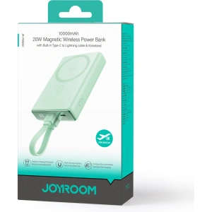 Kup Powerbank Joyroom JR-PBM01 MagSafe 10000mAh 20W z podstawką + kabel Lightning / USB-C zielony - JYR1006 - {ean13} - Sklep Home Screen