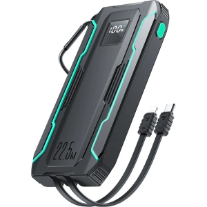 Buy Joyroom JR-L017 powerbank 10000mAh 22.5W with built-in USB-C, Lightning cables black - JYR1007 - {ean13} - Home Screen Store Europe