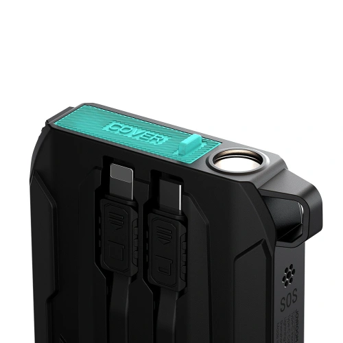 Kup Powerbank Joyroom JR-L017 10000mAh 22.5W cu cabluri integrate USB-C, Lightning negru - JYR1007 - {ean13} - Sklep Home Screen