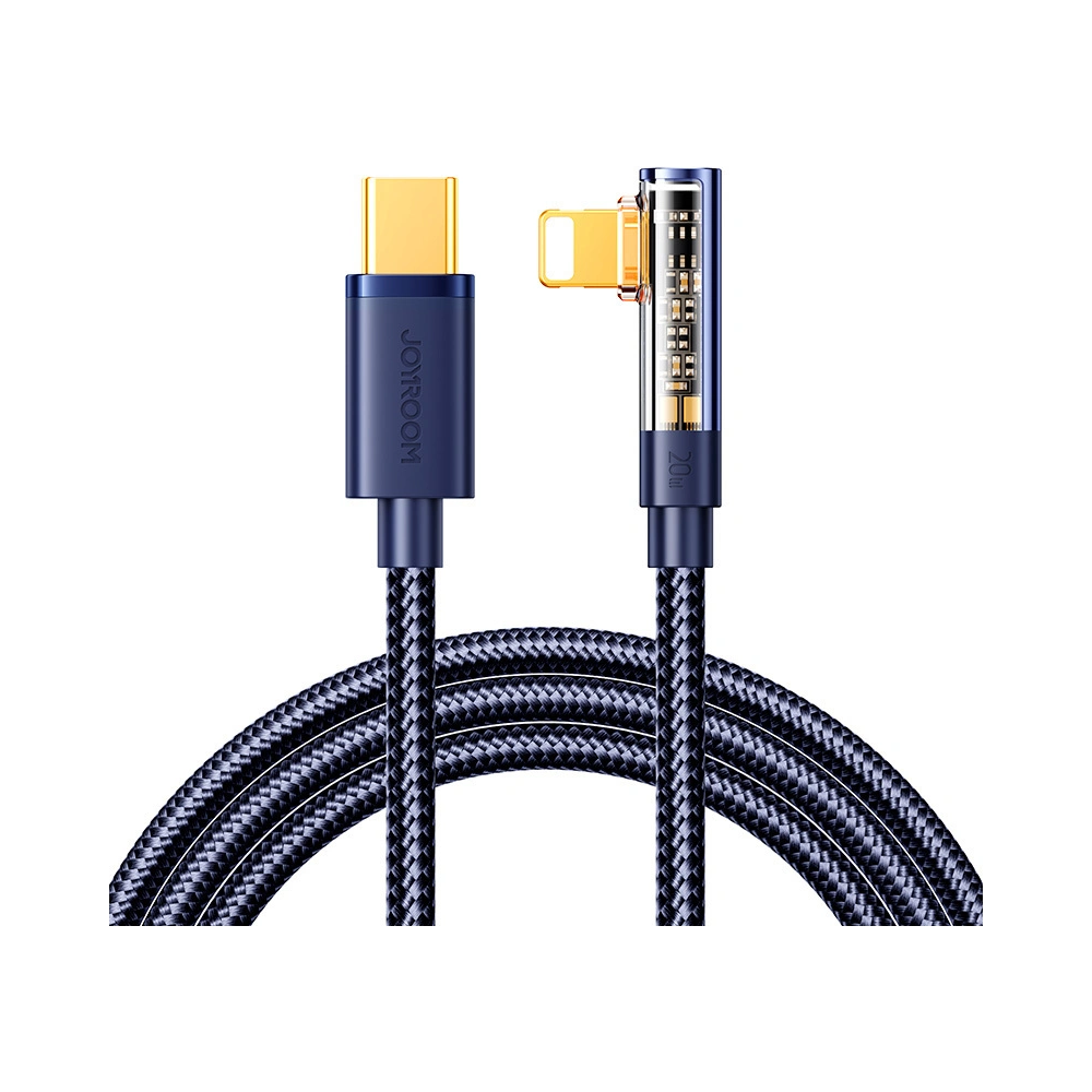 Kabel kątowy Joyroom S-CL020A6 Lightning / USB-C 20W 1.2m niebieski