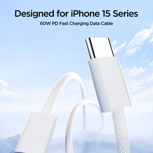 Kup Kabel Joyroom S-A45 Ben Series USB-C / USB-C 60W 1m bílý - JYR1009 - {ean13} - Sklep Home Screen